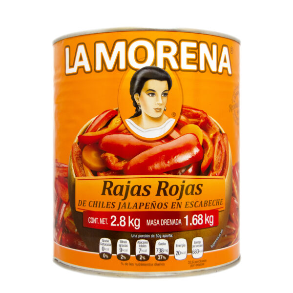 Rajas Rojas de Jalapeños